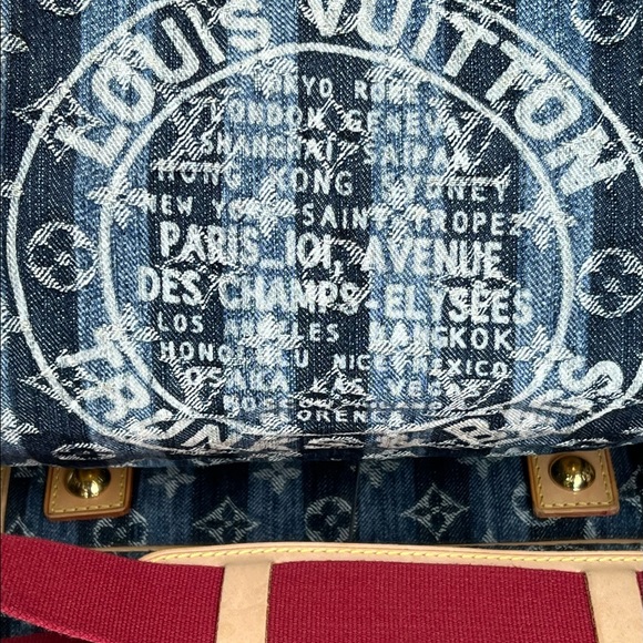 Louis Vuitton Denim Cabas Raye GM Tote Handbag - Picture 7 of 17